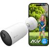 EZVIZ CB3 4G LTE Telecamera da Esterno Senza Fili 2K, Batteria 5200 mAh, Rilevamento Persone/Veicoli con AI, Audio Bidirezionale, Visione Notturna a Colori, IP65