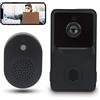 ciciglow Videocitofono WiFi da 2,4 Ghz, campanello wireless, campanello audio bidirezionale con videocamera Campanello intelligente con batteria da 1000 mAh compatibile con IOS Android