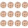 HOMEJOY 12 dadi da 30 mm - dadi in legno a sei lati per giochi da tavolo e giochi da festa