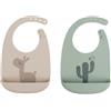 done bydeer Set 2 Bavaglini Done By Deer In Silicone Sabbia Verde