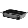 Ristotecno Bacinella Gastronorm GN 1/2 in policarbonato nero (cm. 32,5x26,5) - 6.5 cm
