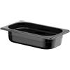 Ristotecno Bacinella Gastronorm GN 1/4 in policarbonato nero (cm. 26,5x16,2) - 10 cm