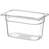 Ristotecno Bacinella Gastronorm GN 1/4 in policarbonato trasparente (cm. 26,5x16,2) - 20 cm