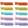 Gvrxec 10 clip volumizzanti per capelli per volume, grandi onde dei capelli, bigodini autoadesivi per donne, fermagli voluminosi per capelli Root Raiser (blu, giallo, arancione, viola, rosa)