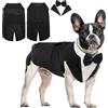 Hjyokuso Vestiti Per Cani, Abito Smoking Per Cani, Papillon Cane, Costume Cane Per Cani Di Taglia Piccola Media Grande, Vestito Natale Cane,Vestito Cane Per Compleanni, Matrimoni e Halloween- Nero M