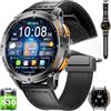 ESFOE Orologio Smartwatch Uomo GPS con 5ATM Impermeabile Smart Watch Militare Nuoto, Bussola/Barometro Pressione/Altimetro, 1,43'' HD AMOLED Fitness Watch con Frequenza Cardiaca/SpO2 per Android iOS
