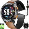 ESFOE Orologio Smartwatch Uomo GPS con 5ATM Impermeabile Smart Watch Militare Nuoto, Bussola/Barometro Pressione/Altimetro, 1,43'' HD AMOLED Fitness Watch con Frequenza Cardiaca/SpO2 per Android iOS