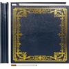 Vienrose Album Grande Autoadesivo Copertura in Pelle Album Scrapbook 27×28 cm Stampa Vintage Libro dei Ricordi DIY 40 pagine Vuote con una Penna Metallica, Blu navy