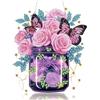Zamety Diamond Painting Pendente, 5D Diamante Painting Fiori Vasi, DIY Diamantini Crystal Art Pendente, Diamond Painting Adulti Ciondolo per Principianti Parete Hanging Decorazione con Catena