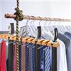 GmeDhc Portacinture in legno, Gancio per Cintura con 12 Slot e 11 Ganci