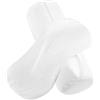 Prasacco 2 Federe per Cuscino Rotondo Con Cerniera, Morbide, per Cuscino Cervicale e Cilindrico (Bianco, 40,6 x 15,2 cm)
