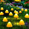 Dekofun Luci solari da giardino, 20 luci a LED, a forma di fungo, impermeabili, per esterni, per giardino, per sentieri, patio, cortile, matrimonio, feste (bianco caldo)
