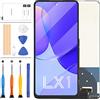 LADYSON per Huawei P Smart 2021 Sostituzione dello Schermo per Huawei Y7A Display LCD Touch Screen Digitizer Fit for Honor X10 Lite Display Matrix Sensore Lente Vetro Parti di Riparazione (Nero Senza Telaio)
