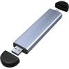 Pluuttiem Alloggiamento SSD M.2 M.2 a USB 3.1 Gen 2 10 Gbit/S NVME SSD Case Dual Interface Inline SSD Case Supporta protocollo NVME