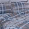Happidea - Lenzuola Completo Letto, Cotone Caldo Invernale 100% Flanella, Piazza e Mezza, Scozzese geometrico, Prodotto in Italia, Federe, Lenzuolo Sopra, Lenzuolo Sotto, Disegno Jasper