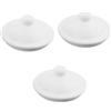 CRILSTYLEO 3 Pz Coperchio Smaltato Coperchio Della Tazza Da Tè Cinese Coperchio Per Bere Coperchio Della Caffettiera Coperchio Del Bollitore Da Tè in Porcellana Tazzine Da Caffè Smalto Bianca