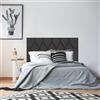 XINZI Letto imbottito Piattaforma 140x200 cm - Telaio letto imbottito con bottoni, supporto per doghe in legno e testiera, letto matrimoniale moderno per adulti e ragazzi (nero)