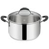 Lagostina Pentola Tempra Salvaspazio Acciaio 2 Maniglie con Coperchio D 20 cm 012896031620 di Lagostina