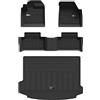 3W Set di Tappetini in TPE e Tappetini per il Bagagliaio per Range Rover EVOQUE 2020-2025 2026, Tappeti per Auto Resistente e Tappeto Bagagliaio Antiscivolo per Range Rover EVOQUE