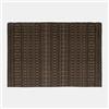 DEGHI Tappeto da esterno 300x200 cm con fantasia antracite e beige