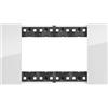 Bticino KA4804DW Living Now - Placca 4 Moduli, Ghiaccio, 147.5 x 86 x 20 mm