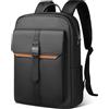 hk Zaino Business da Uomo per Laptop, design moderno ed elegante, leggero, sottile e impermeabile - Perfetto per uomini d'affari, lavoro, università e viaggi - Nero