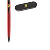 FERRARI PENNA A SFERA SHANGHAI, ELEGANTE LOGO RESINA CON ASTUCCIO IN METALLO BLACK 61001-Rosso Opaco