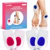 Qullmartle 2 Paia Talloniera in Silicone per Tallonite,di Solette per Tallonite,Talloniera Gel,Solette per Sperone Calcaneare,Dolore Alleviare per Tallone,Solette Tallone Per Ridurre Pressione(EU 35-38)