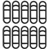 WLVinson 20 pezzi di nastro in silicone per luci della bicicletta, anello in gomma per torcia elettrica, cinturino in silicone per luce posteriore Sigma e bici da corsa, elastico per il fissaggio di luce della