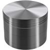 KitchenBoss Grinder Metallo Trita Mini Grinder, 4 in 1 Moulin à Vanille 49mm, Tritino con Strumenti di Pulizia (Nichel-Nero)