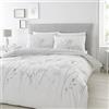 Catherine Lansfield Meadowsweet Floral Set Copripiumino, Policotone, Bianco, Doppio
