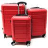 high sierra exotics clacson SET 3 TROLLEY ABS RIGIDO CLACSON Linea ZIP COLOR ESPANDIBILI 8 RUOTE CON TROLLEY EASYJET BAGAGLIO A MANO (ROSSO)