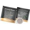 COFFEE WORLD, 100 cialde gusto INTENSO E DECISO, Cialda filtro carta COMPOSTABILE formato ESE44 7,5gr