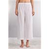 Intimissimi Pantalone Lungo Con Coulisse In Tela Di Lino The Pure Linen Bianco