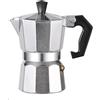 DFZHiuat Moka Pot - Caffettiera da 2/4/6/9 tazze, portatile, in acciaio inox, in alluminio, con manico isolato, per piano cottura, fornelli a induzione, 50 ml