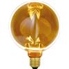 Suprema, Lampada LED Decorativa Forma Ring, Attacco E27, Finitura Ambrata Vintage, Tensione 220-240V, Luce Calda 1800K (Diametro 130mm)