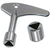 TOOLSTAR Presa triangolare, 9 mm / 0,35 Triangolo chiave interruttore chiave chiave chiave gas elettrico ascensore ascensore porta serratura triangolare chiavi (2 PCS)