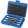 EBTOOLS Set di 7 Pezzi Chiavi a Bussola Torx Extra Lunghe 3/8 Pollice Professionale, Chiavi a Bussola in Metriche da T25 a T60, Bit Socket Tool Kit imposta con Valigetta Blu