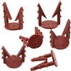 AERZETIX - C65199 - Set di 100 clip di fissaggio per rete/traliccio armato in fibra di vetro Ø14x20mm - in plastica - piastra polistirene espanso estruso lavoro supporto intonaco edilizio stucco colla