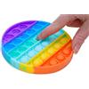 Toyland® Push Bubble Pop Bubble 'Pop It' Sensory Fidget Toy - Molte scelte (arcobaleno rotondo)