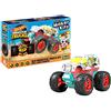 Revell 50318 Monster Truck Hissy Fit, auto giocattolo 1:32 con pistone Hot Wheels Maker Kitz, assemblata e partita, con motore di ritiro (Pull Back), bianco/giallo
