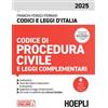 Hoepli Codice di Procedura civile e leggi complementari 2025. Con aggiornamenti online Luigi Franchi;Virgilio Feroci;Santo Ferrari