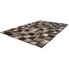 NAZAR Tappeto Scacchi 160 x 230 cm-Hauteur di Fili 8 mm-densité 2350 g/m² -100% Pelle. Fatto a Mano, Cotone, Grigio, 230 x 160 cm
