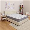 Materassimemory.eu - Materasso Matrimoniale Memory LA ROSA DEI VENTI Misura 160x190 Alto 25 cm 7 zone di portanza differenziata Rivestimento ALOE VERA SILVER SFODERABILE con fascia 3D AIR detraibile
