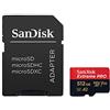SanDisk Extreme Pro 512 GB microSDXC Memory Card + SD Adapter with A2 App Performance + Rescue Pro Deluxe 170 MB/s Class 10, UHS-I, U3, V30