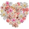 JOZMMZEOOA 40 Pezzi Fiori Finti per Decorazioni Vari Colori Serie Colore Chiaro | Artificiali Fiorellini Bomboniere Interno Fiori Decorativi Mista Piccola Fiori di Stoffa per Torte Artigianato DIY Matrimoni