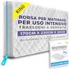 volila Custodia Materasso King Size con Cerniera (230x170x30 cm), Protettiva Busta Materasso, Impermeabile sacco per materasso per Trasloco e Custodia - Telo Plastica Protettivo Antiacaro, Polvere e Macchie