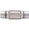 Majatou Tubo di scarico flessibile in acciaio inox, 63 x 250 mm, universale | Tubo di scarico flessibile, tubo di riparazione intrecciato, Tubo di scarico, tubo corrugato