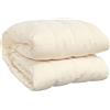 vidaXL Coperta Ponderata Crema Chiaro 122x183 cm 5 kg Tessuto