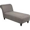 Topchances Chaise Lounge in jacquard, elasticizzato, senza braccioli, per soggiorno, camera da letto, salotto (grigio)